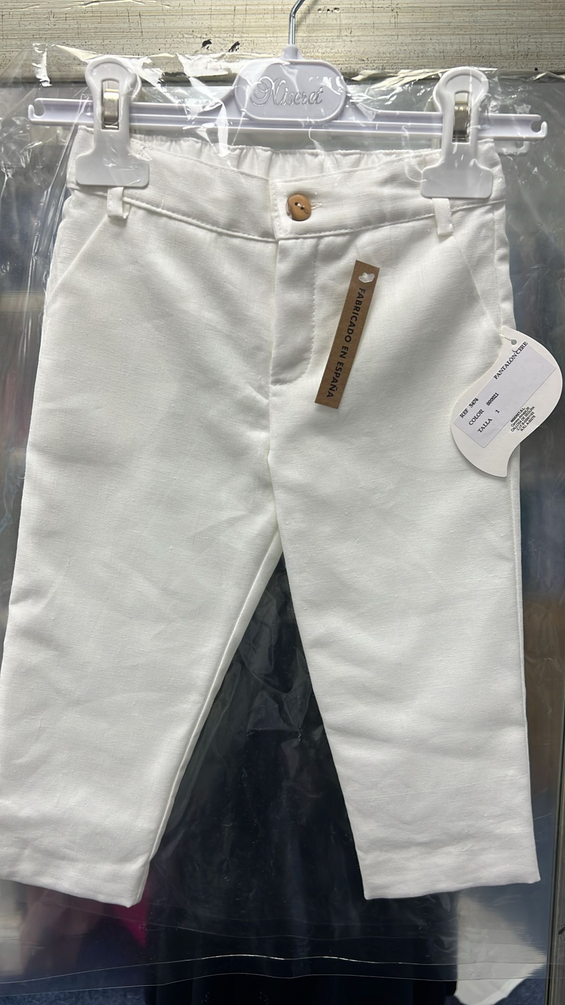 Niseret Boys Linen Christening Outfit - Image 4
